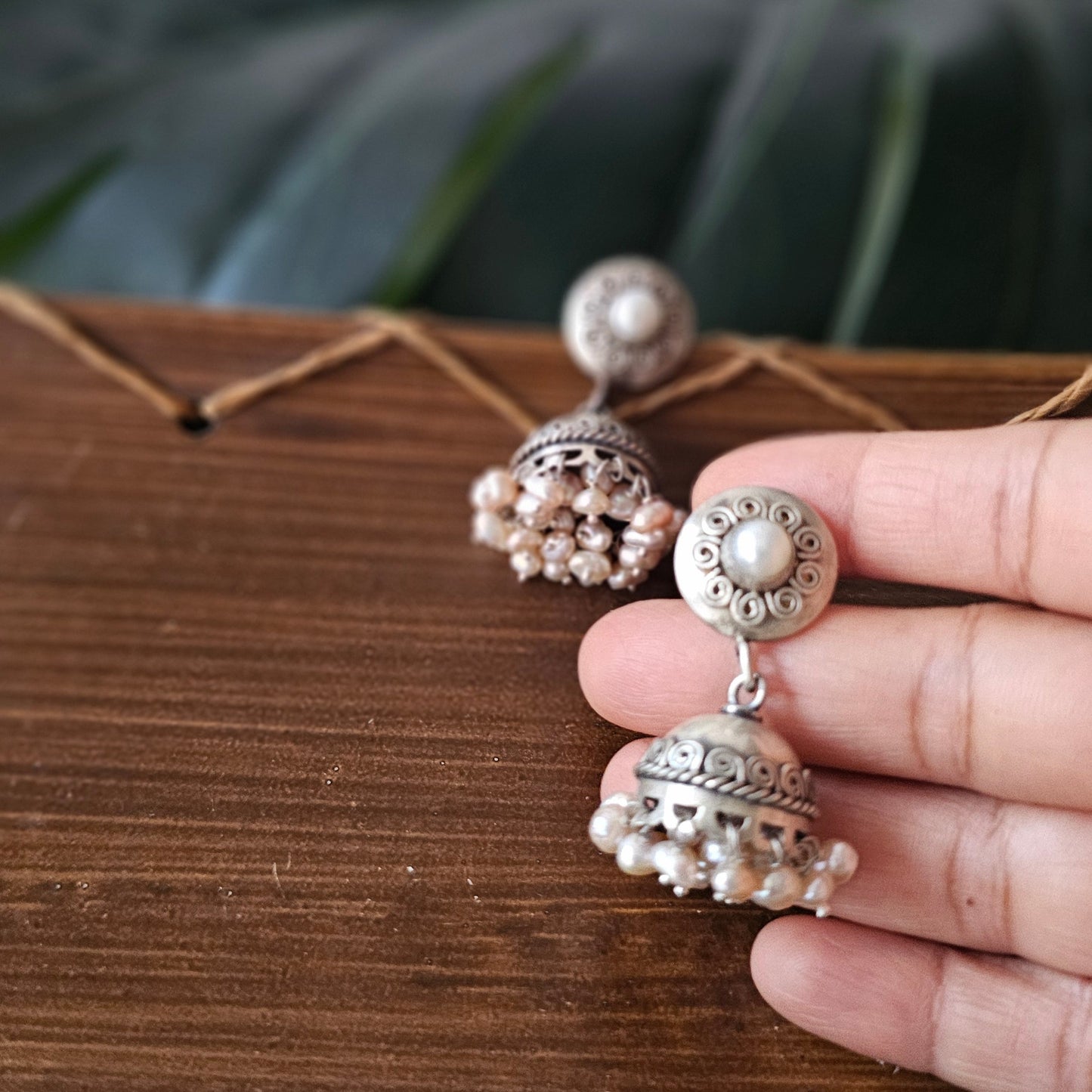 Pearl Glow Jhumka