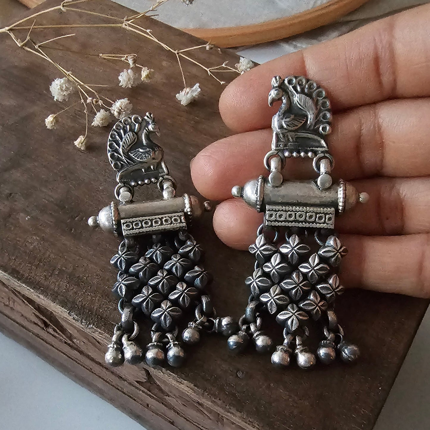 Peacock Tabeez Jhumka