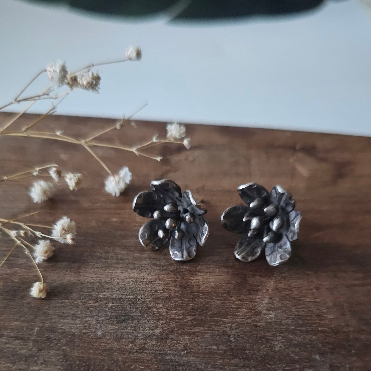 Korean- Open Flower stud