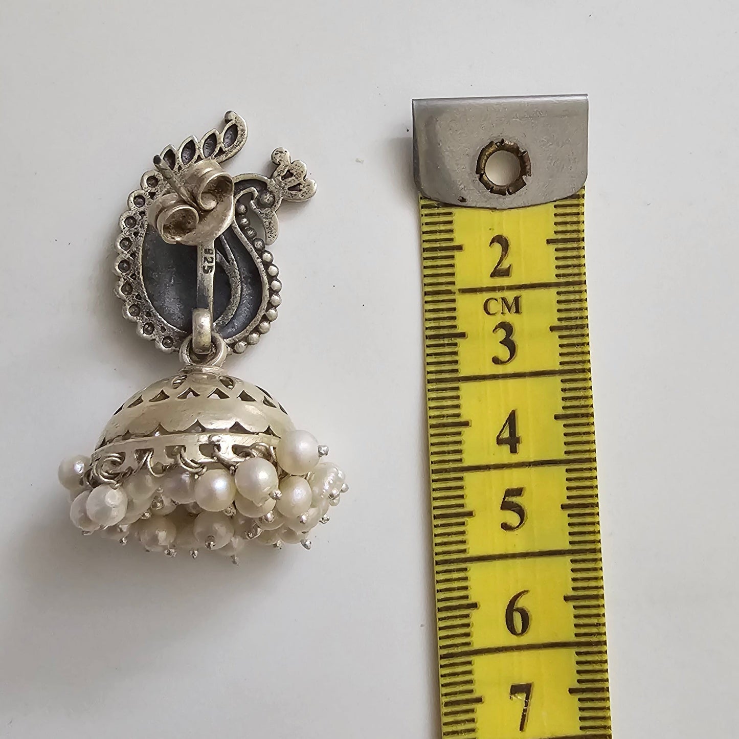 Peacock Pearl Jhumka