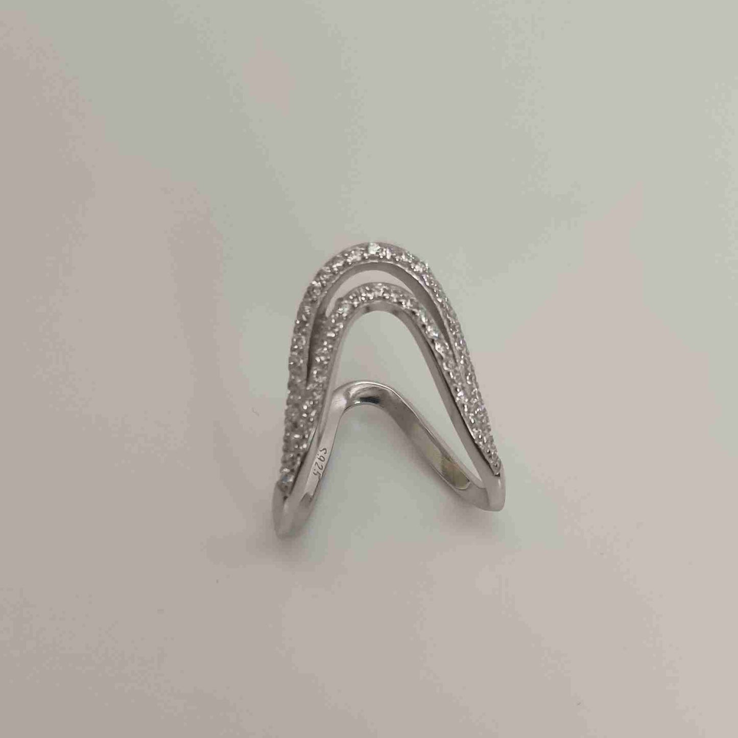 Korean Victory V Ring- Double Vow