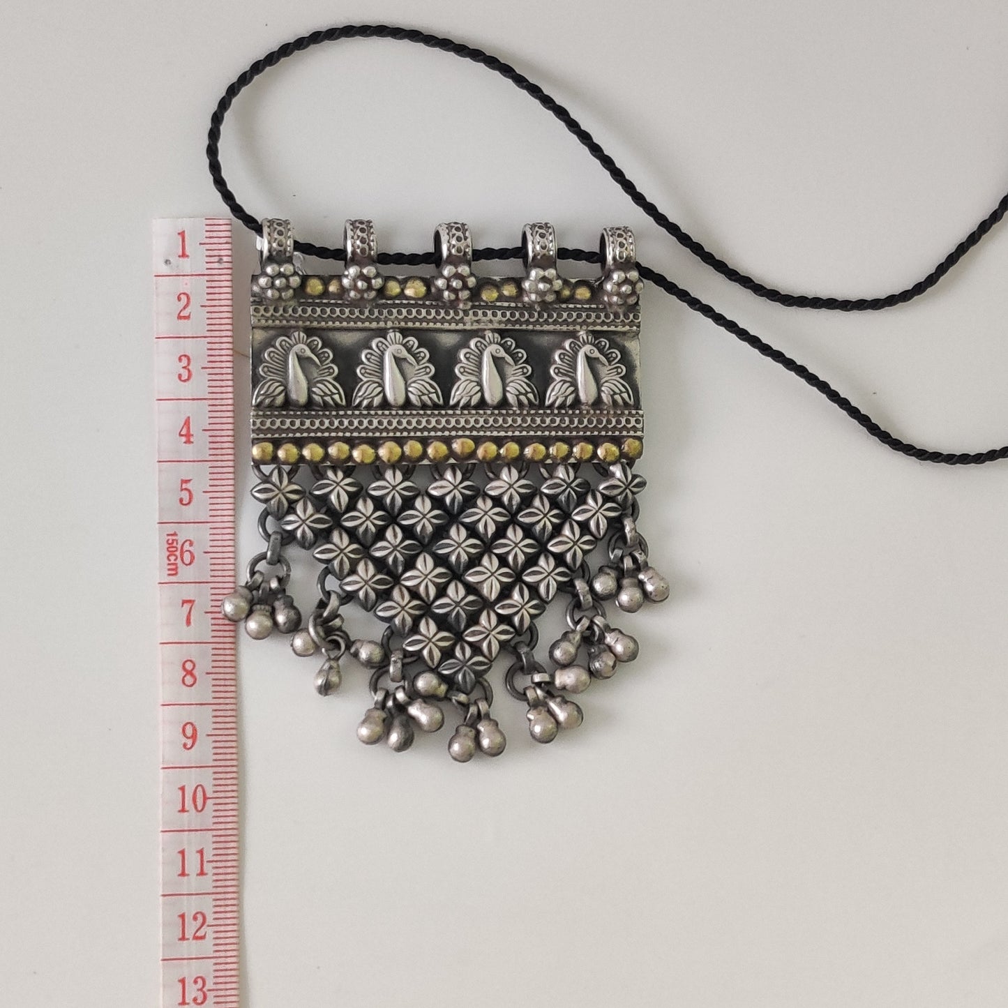 4 Peacock Dual Tone Pendant