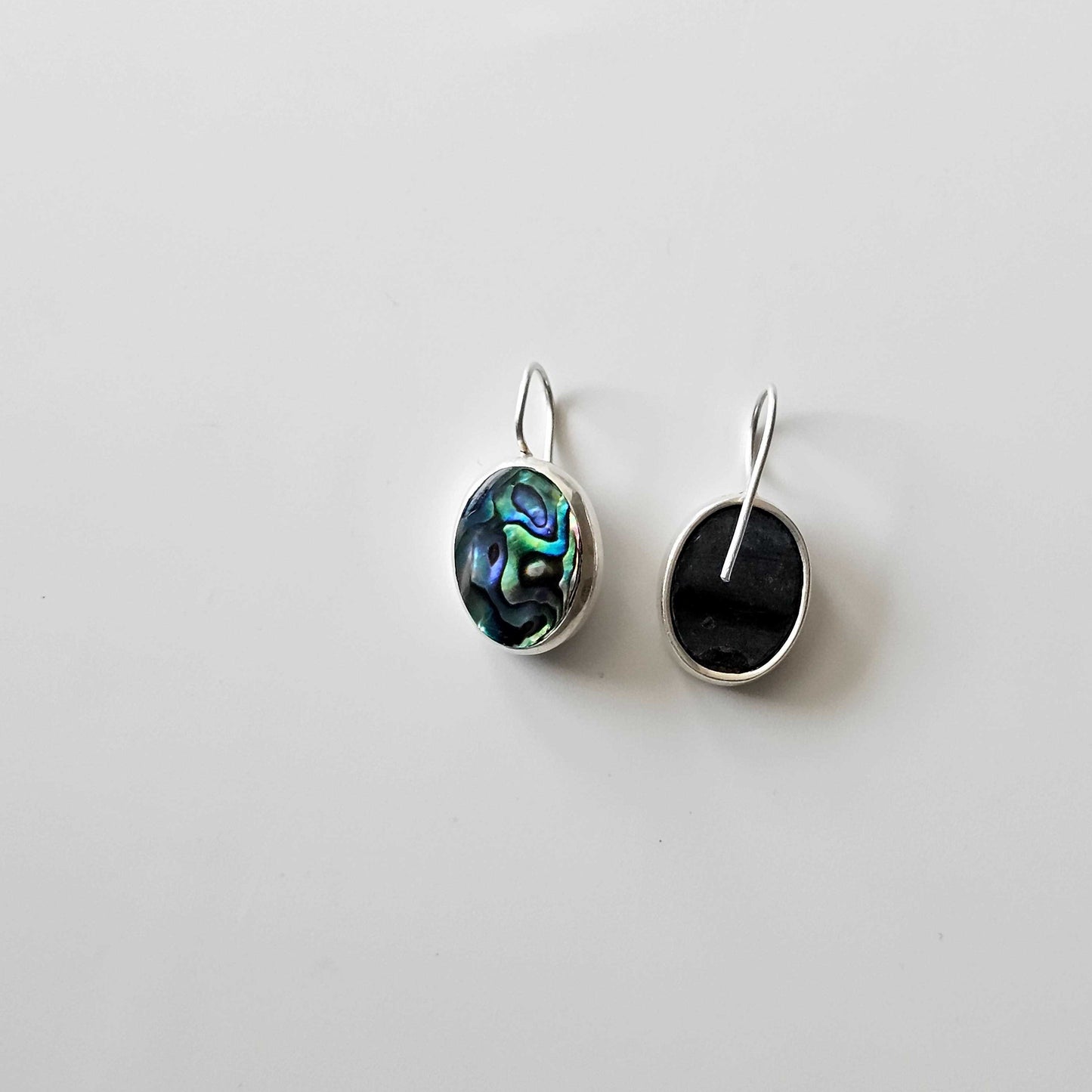 Silver Abalone Wave Hooks