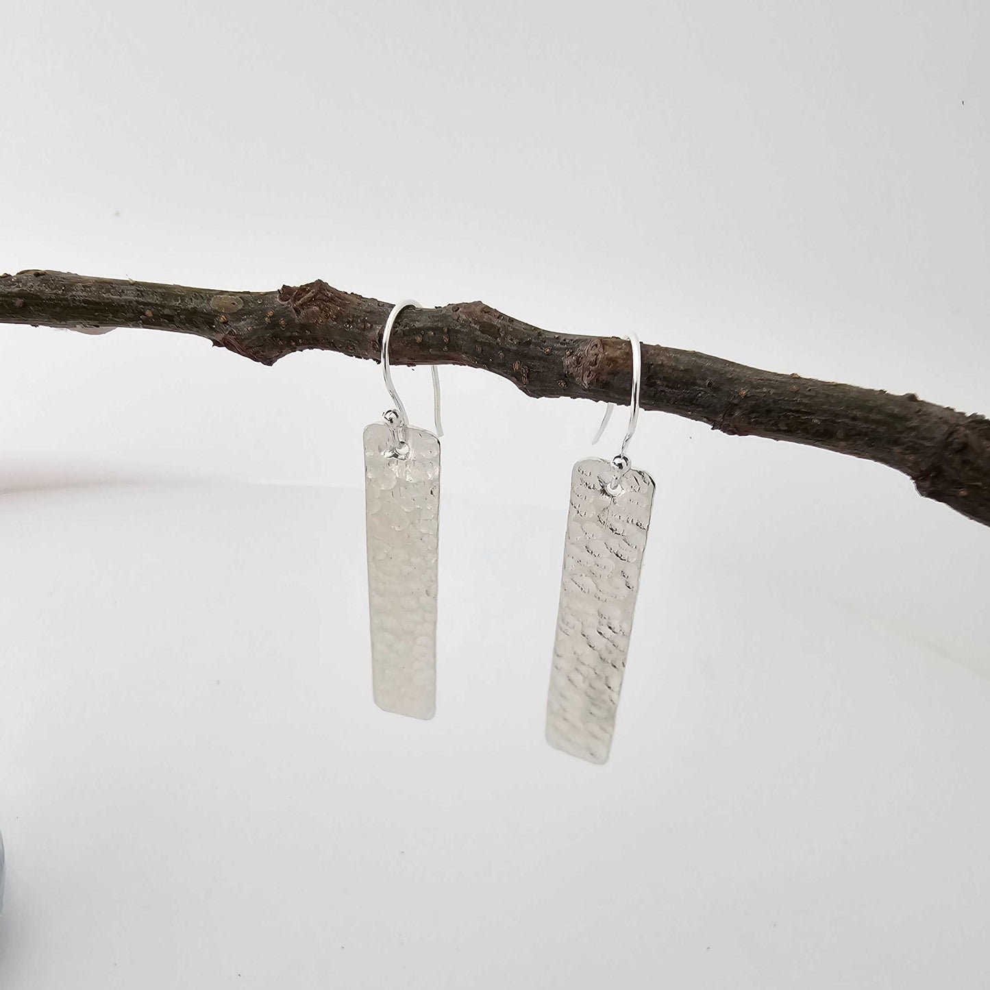 Textured Bar Dangle Earrings
