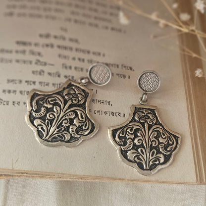 Floral Drop Chitai Earrings