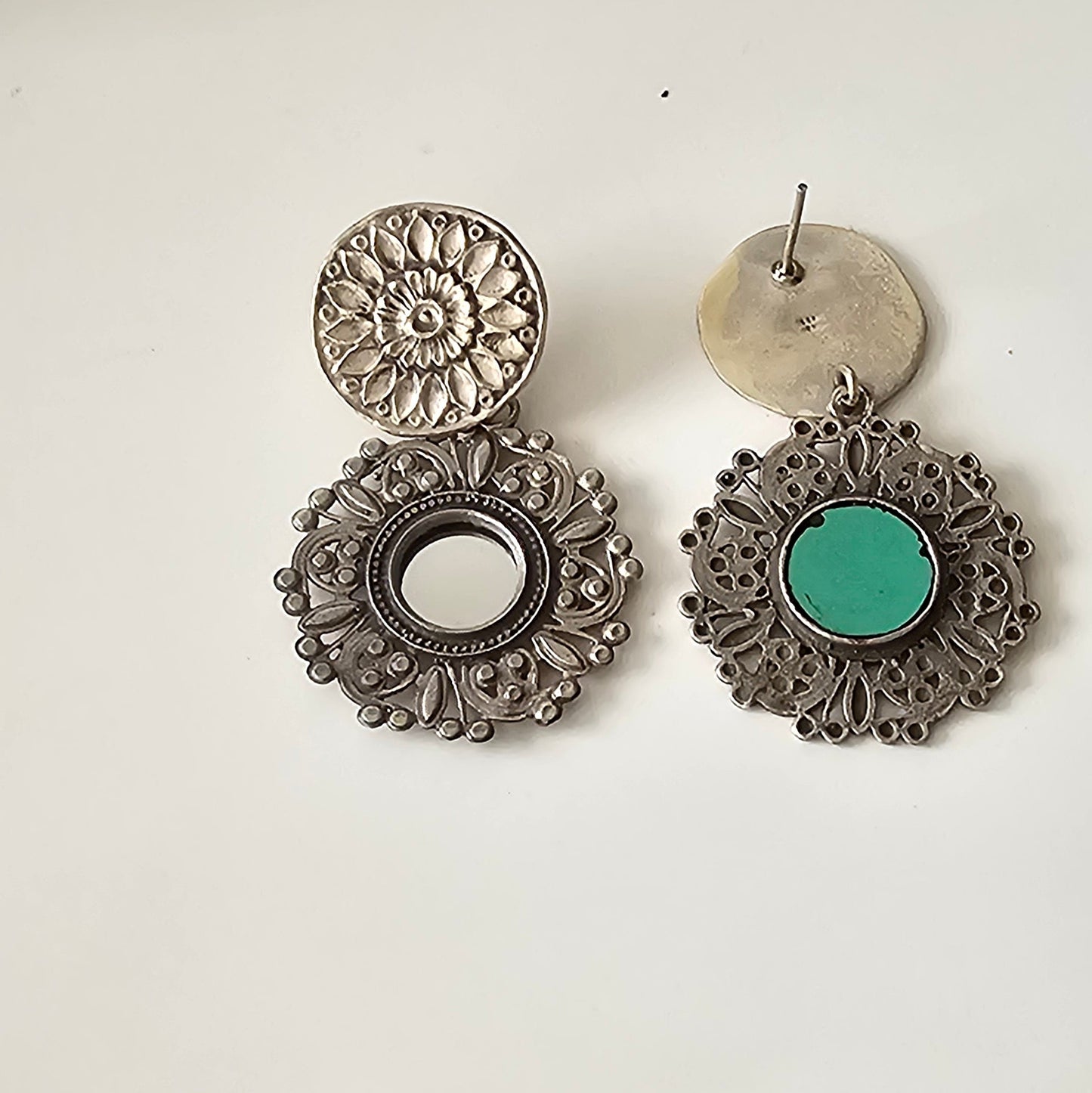 Noor Mirror Jhumka