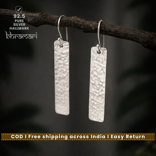 Textured Bar Dangle Earrings