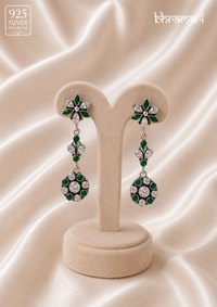 Anaya Emerald Grace Drop Earrings