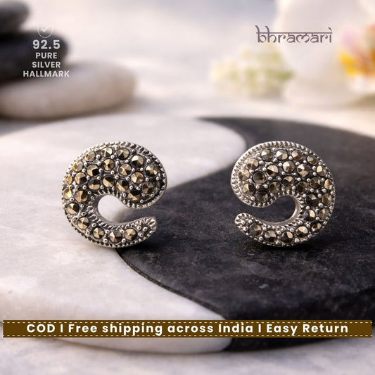 Silver SwissMarka Ying-Yang Stud