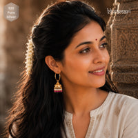 Nia Red and White Jhumka