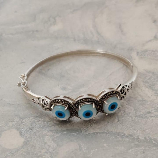 Silver EvilEye Bracelet