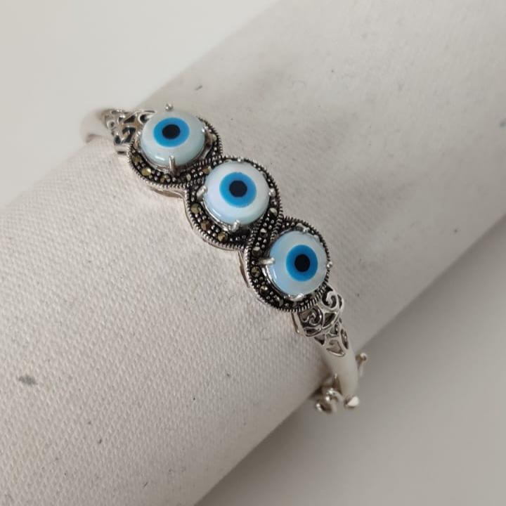 Silver EvilEye Bracelet