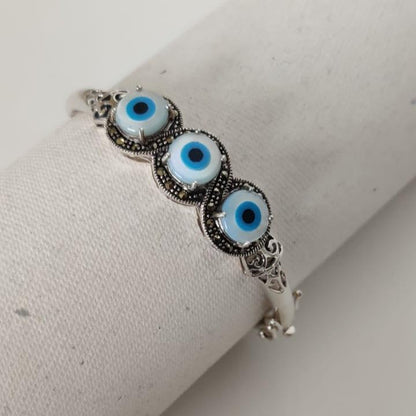 Silver EvilEye Bracelet