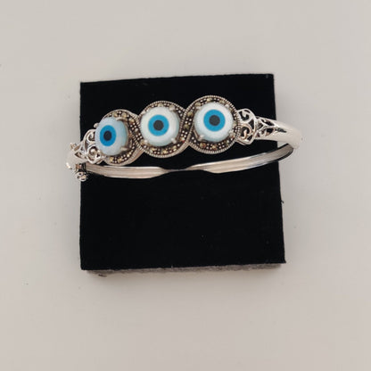 Silver EvilEye Bracelet