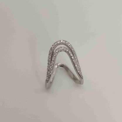 Korean Victory V Ring- Double Vow