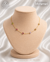 Nia Tourmaline necklace in 18kt Gold plating