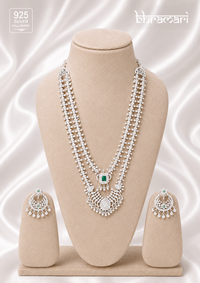 Anaya Emerald Heritage Double Layer Necklace
