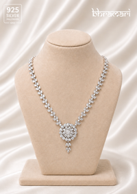 Anaya Floral Radiance Necklace- White