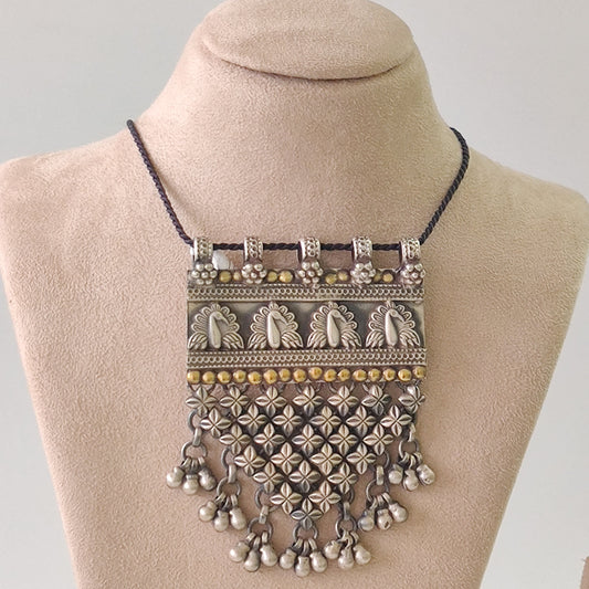 4 Peacock Dual Tone Pendant