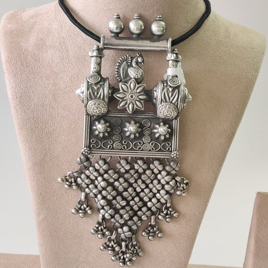 Peacock Jharoka Pendant