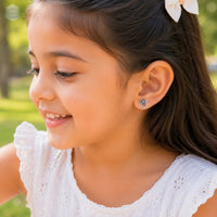 Bulbul Flower Ring Abalone Stud