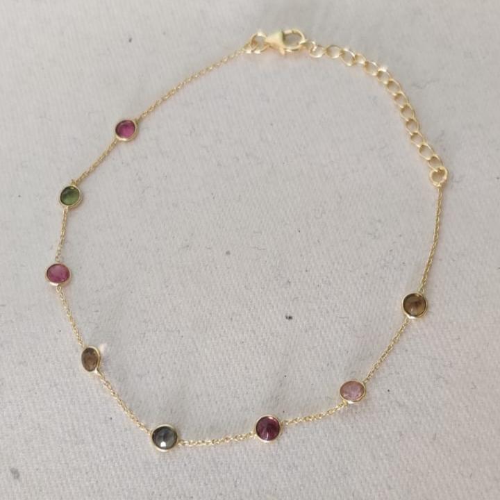 Tourmaline Bracelet in 18kt Gold plating