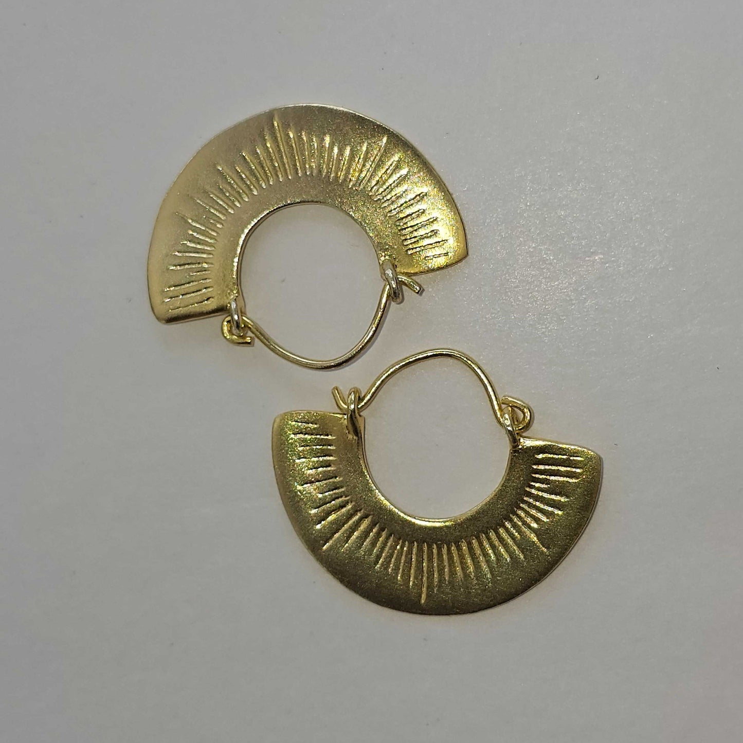 18kt Gold plated Sunlit Bali Hoops