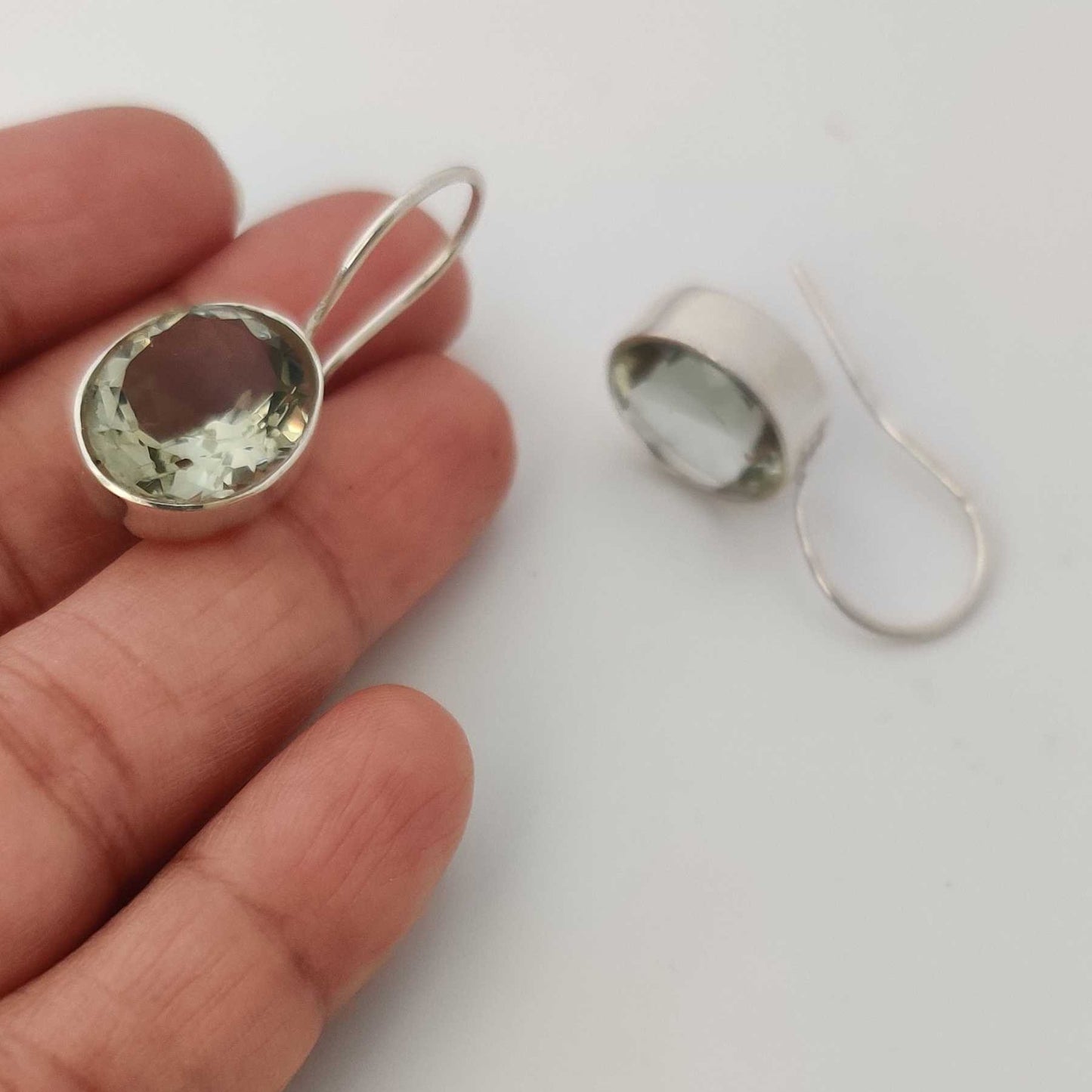 Silver Lime Glow Drop Hooks