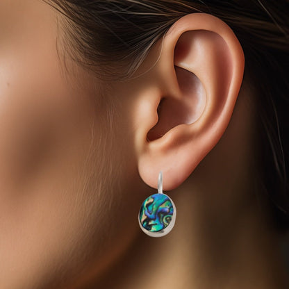 Silver Abalone Wave Hooks