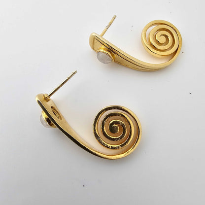 18kt Gold plated Whirlwind Studs