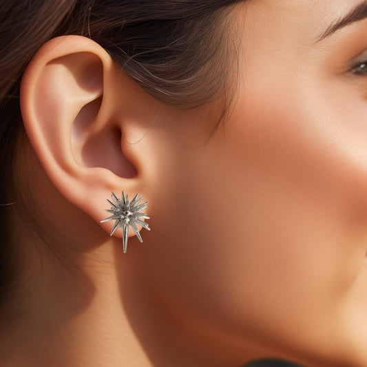 Silver Spike Vougue Stud