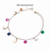Bulbul Moon Charm Bracelet