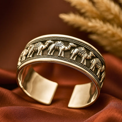 Adjustable Cuff with Camel Motif