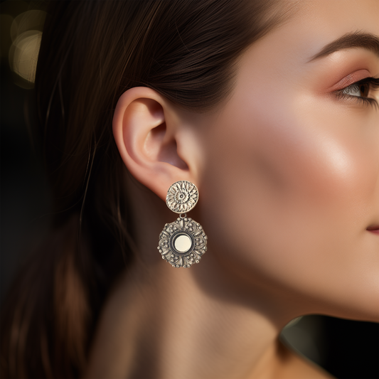 Noor Mirror Jhumka