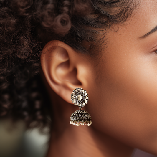 Dome Pearl Jhumka