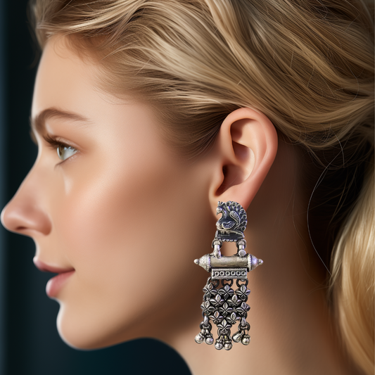 Peacock Tabeez Jhumka