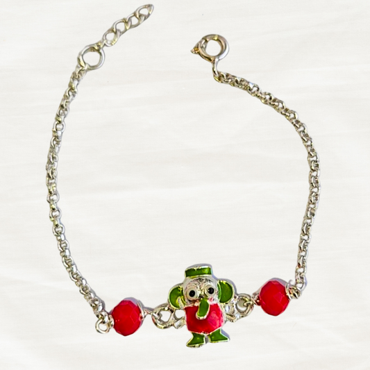 Kids Ganesha Rakhi Green