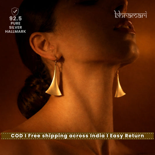 18kt Gold plated Petal Danglers