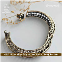 Adjustable Filigree Bangle with Screw Opening