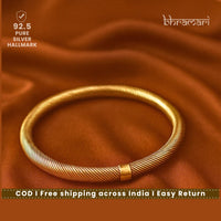 Sampada Open cuff textured Bangle