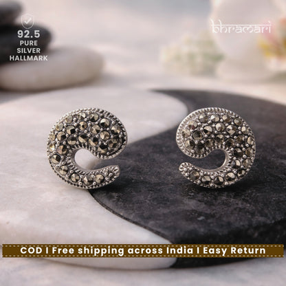 Silver SwissMarka Yin-Yang Stud