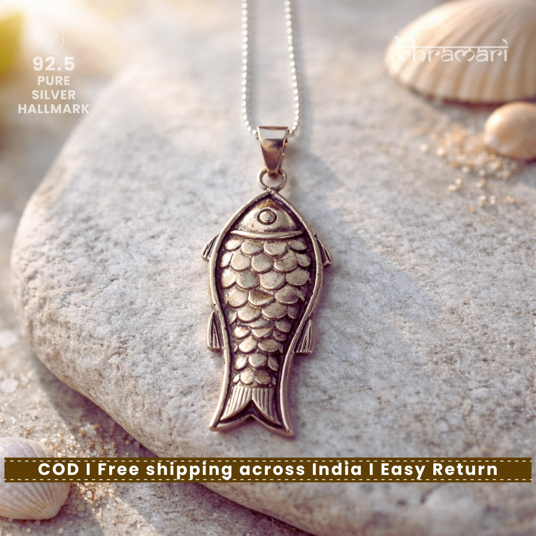 Silver Matsyavaytar Pendant