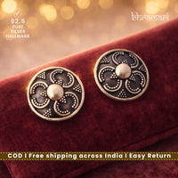 Silver Tribal Art Stud