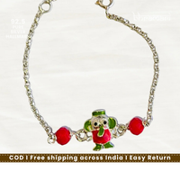 Bulbul Ganesha Blessing Wristlet Green