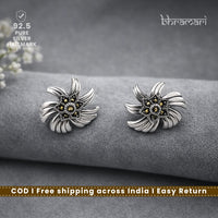 Silver SwissMarka Flower Stud