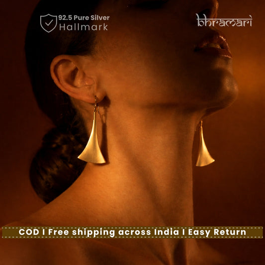 18kt Gold plated Petal Danglers