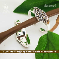 Ananta Marcasite Double Row Toe Ring