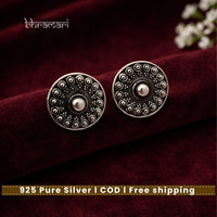 Silver Shield of Faith Stud