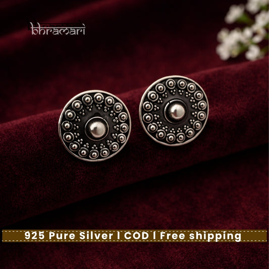 Silver Shield of Faith Stud